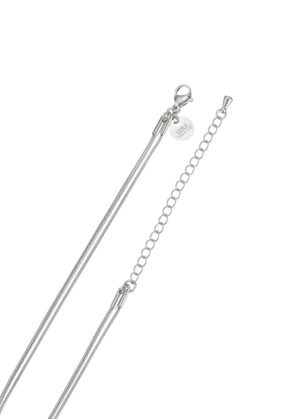 Leslii Kurze Kette Layering Naturstein Silber Sonderangebote