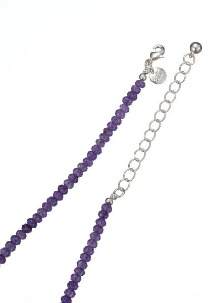 Leslii Kurze Halskette Kristall-Kette Lila Wochenangebot