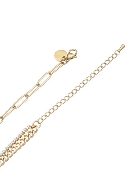 Leslii Kurze Halskette Glitzer Panzer-Kette Gold Discount Store für neue Produkte