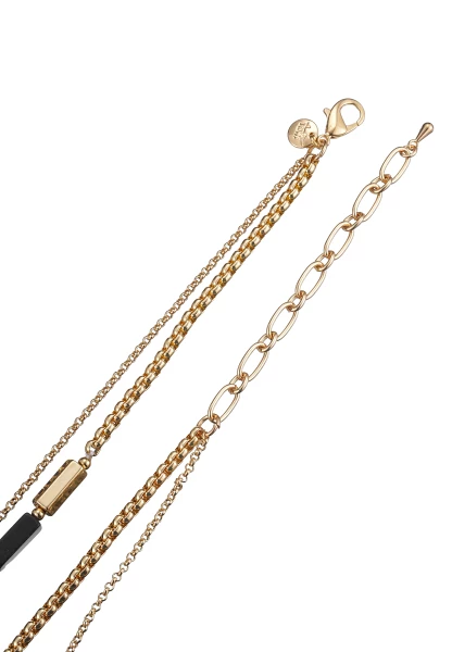 Leslii Kurze Halskette Layering Steine Gold Speichern exportieren