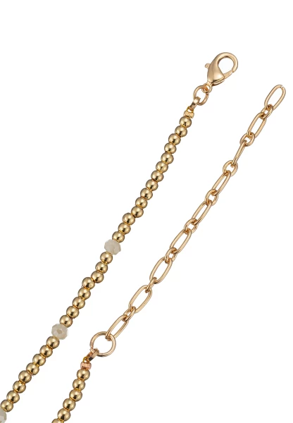 Leslii Kurze Halskette Kugeln Glasperlen Gold Angebote