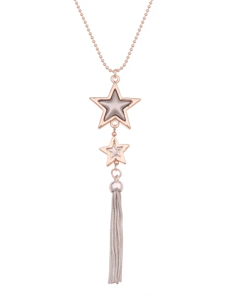 - 50% Sale Leslii lange Halskette Stern roségold Rabatt