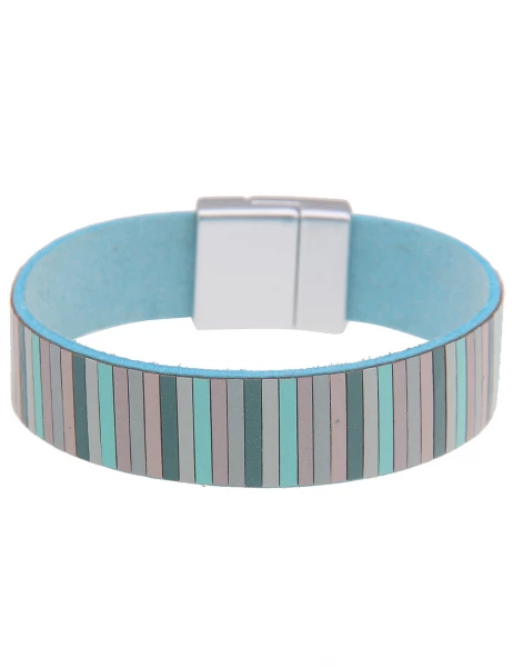 - 50% Sale Leslii Armband Statement Streifen-Muster in Grün Mint Bis zu 60% Rabatt