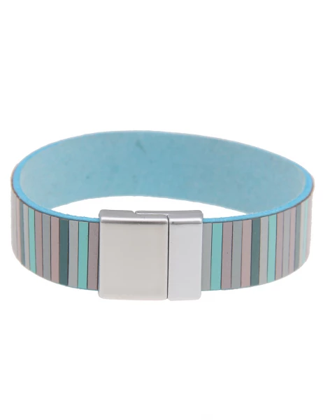- 50% Sale Leslii Armband Statement Streifen-Muster in Grün Mint Bis zu 60% Rabatt