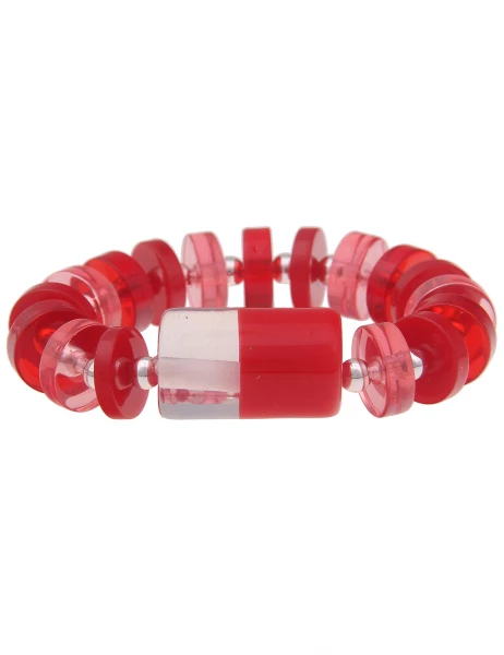 Leslii -50% SALE Armreif im Statement-Look in Rot Speichern exportieren
