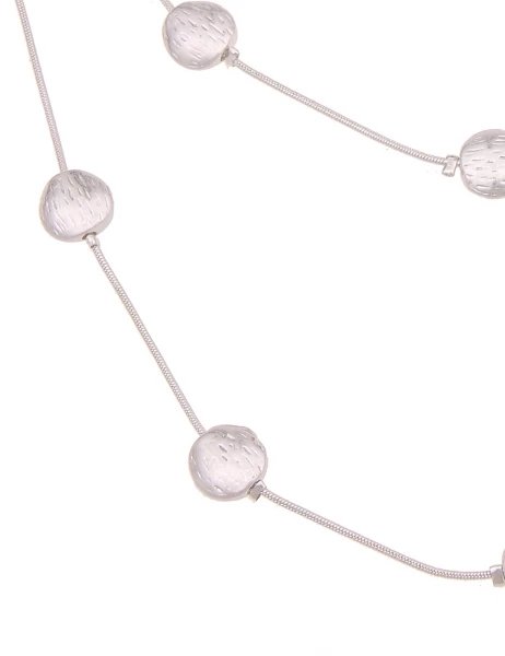 -50% SALE Leslii Kurze Halskette Muster Rund in Silber 50% Rabatt für begrenzte Zeit