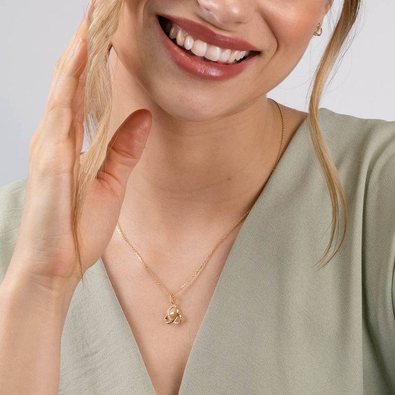 Nana Kay Echtgold Collier mêler Kostenloser Versand international