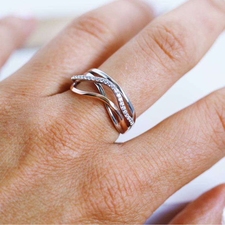 Nana Kay Swinging Silver Ring Eternity Meist gekauft