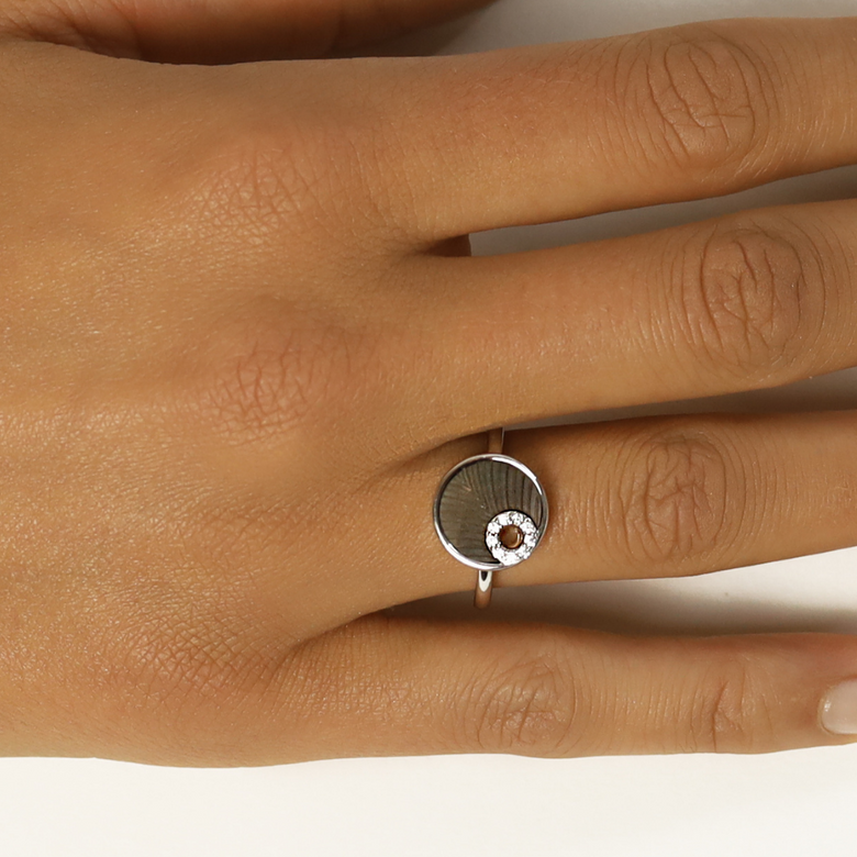 Nana Kay Shiny Circles Ring Shell Limitierter Zeitrabatt
