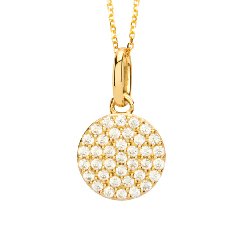 Nana Kay Echtgold Halskette Zirkonia Circle Sonderangebote