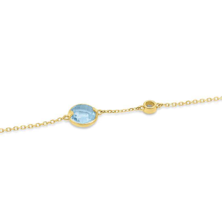 Nana Kay Echtgold Armband Aquamarine Günstiger Verkauf