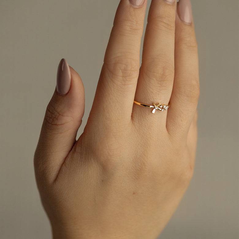 Nana Kay Echtgold Ring Fleur Saisonschlussverkauf