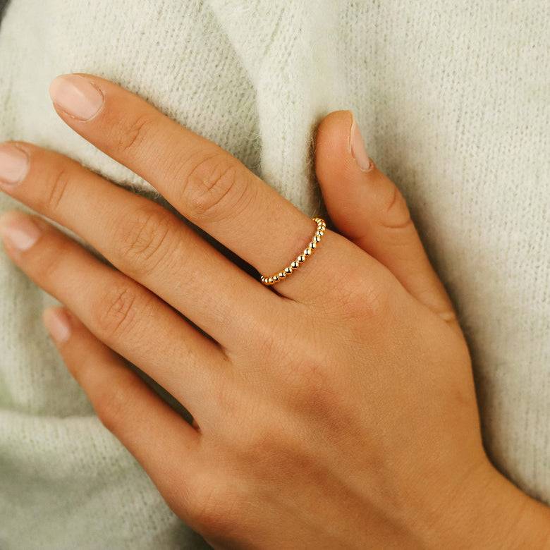 Nana Kay Echtgold Ring Enfiler Lagerräumung