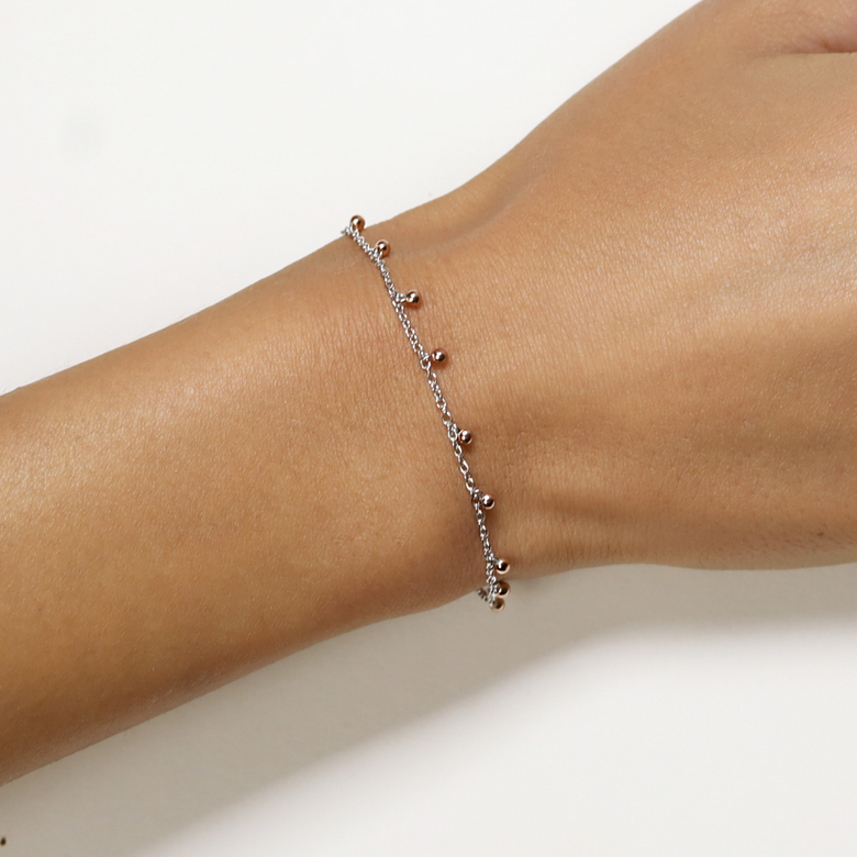 Nana Kay Very Petite Armband Pearls Rosé im Angebot