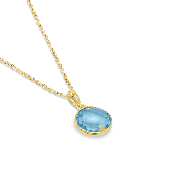 Nana Kay Echtgold Halskette Aquamarine Tiefpreis