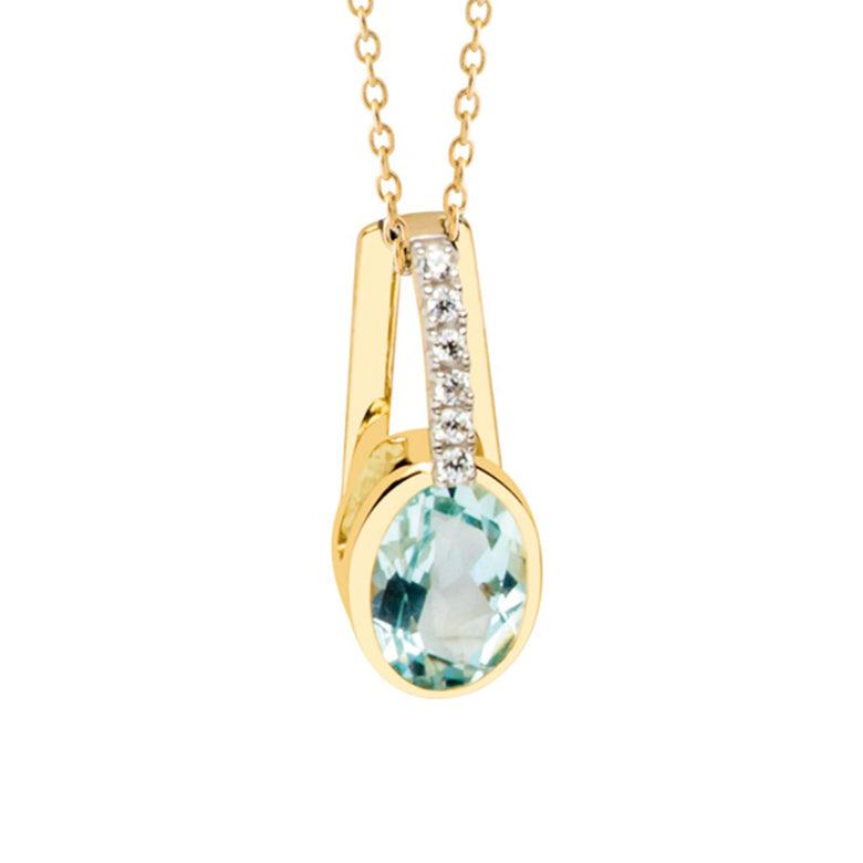 Nana Kay Echtgold Halskette Icy Blue Super Sparpreis
