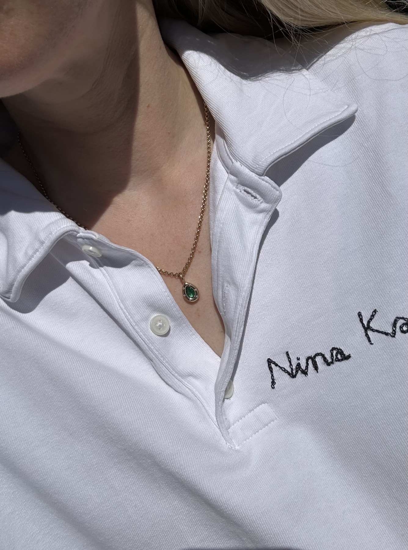 Nina Kastens Subway Pendant Emerald Pear Begrenzte Freigabe