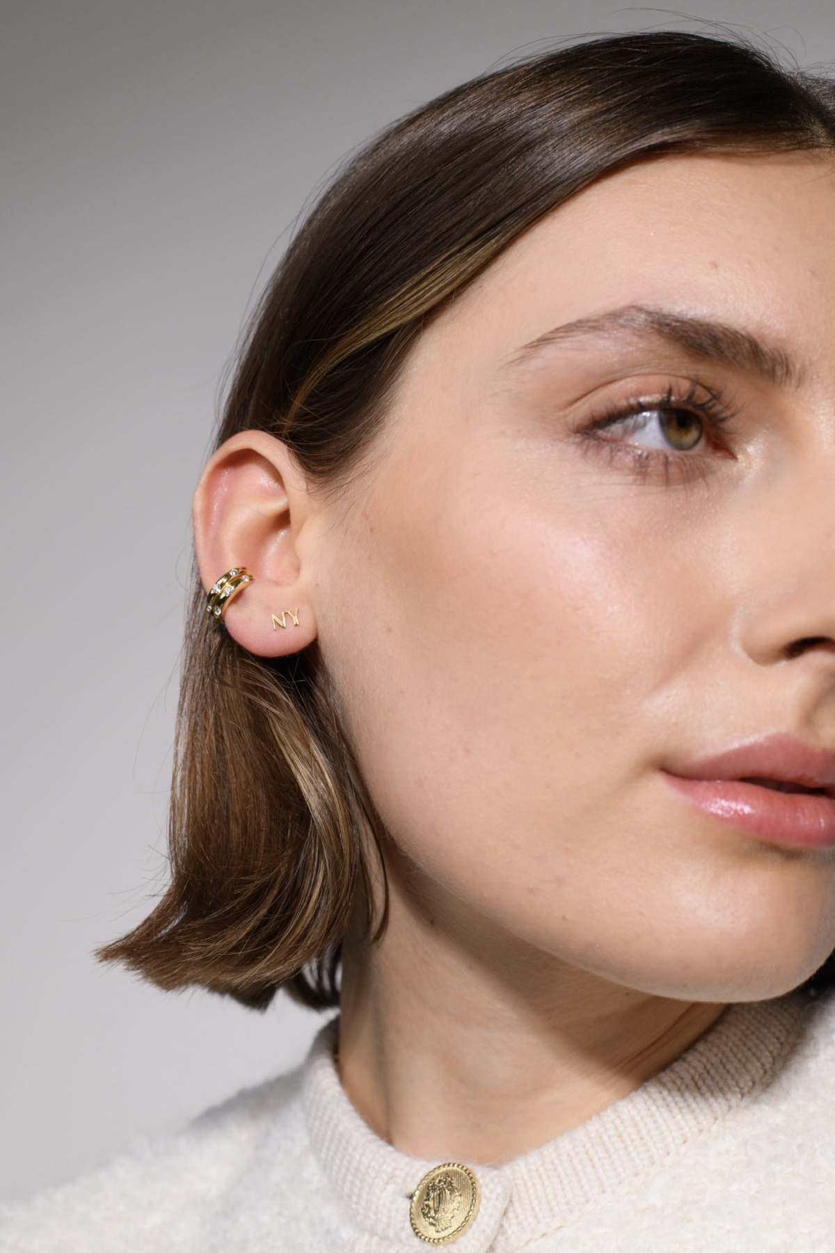 Nina Kastens Diamond Line Ear Cuff Bis zu 55% Rabatt
