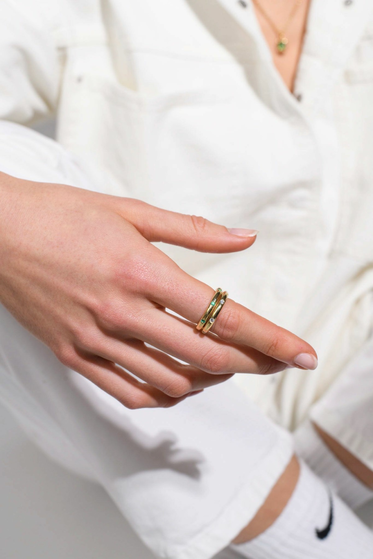 Nina Kastens Emerald Line Ring Super Rabatt