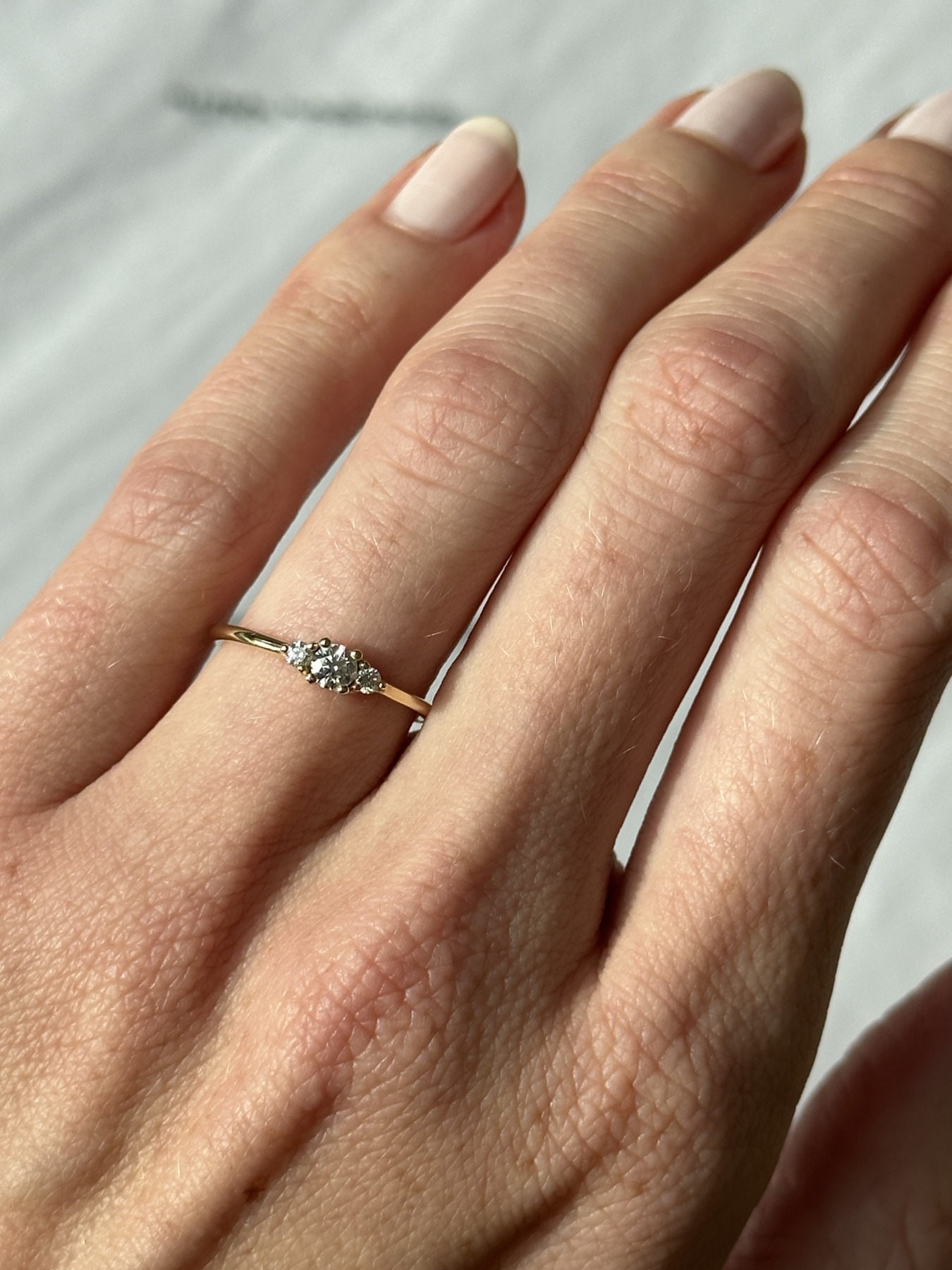 Nina Kastens Diamond 3-Stone-Ring zollfrei