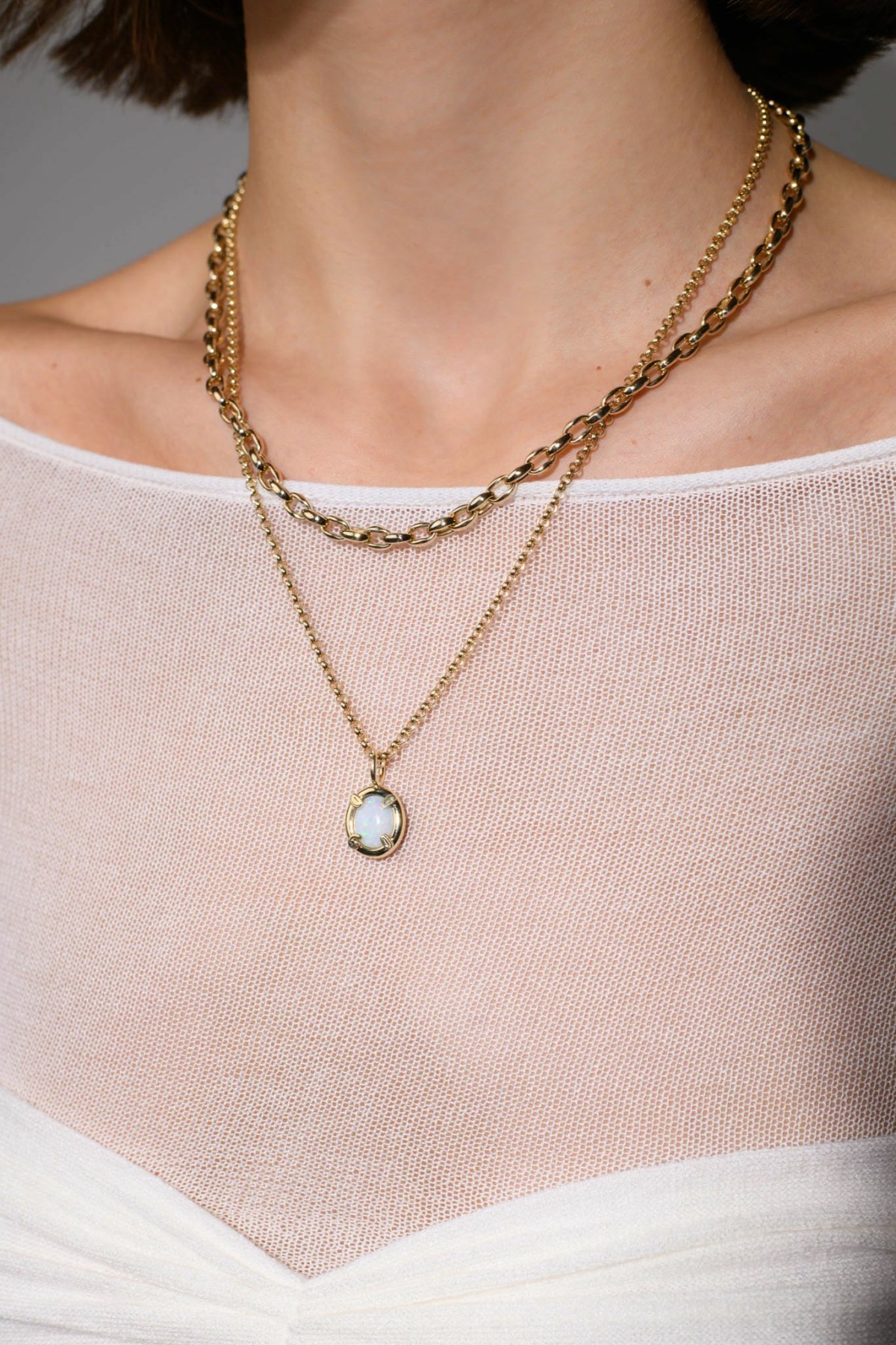 Nina Kastens Oval Chain Necklace Fabrikverkauf