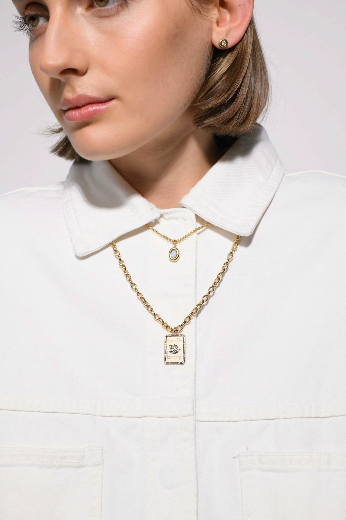 Nina Kastens Oval Chain Necklace Fabrikverkauf