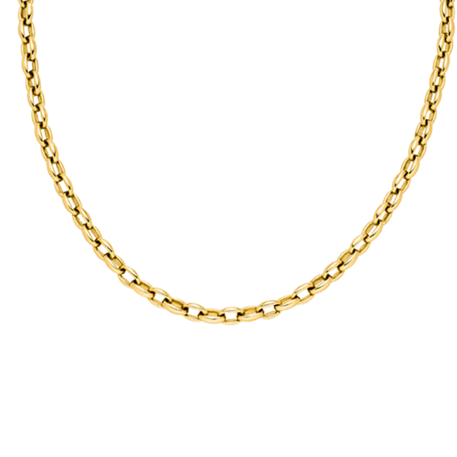 Nina Kastens Long Oval Chain Necklace Meist gekauft