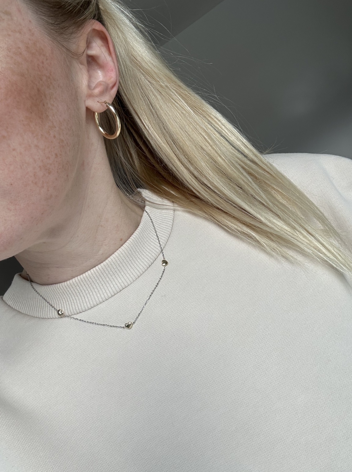 Nina Kastens Bicolor Heart Choker Saisonschlussverkauf