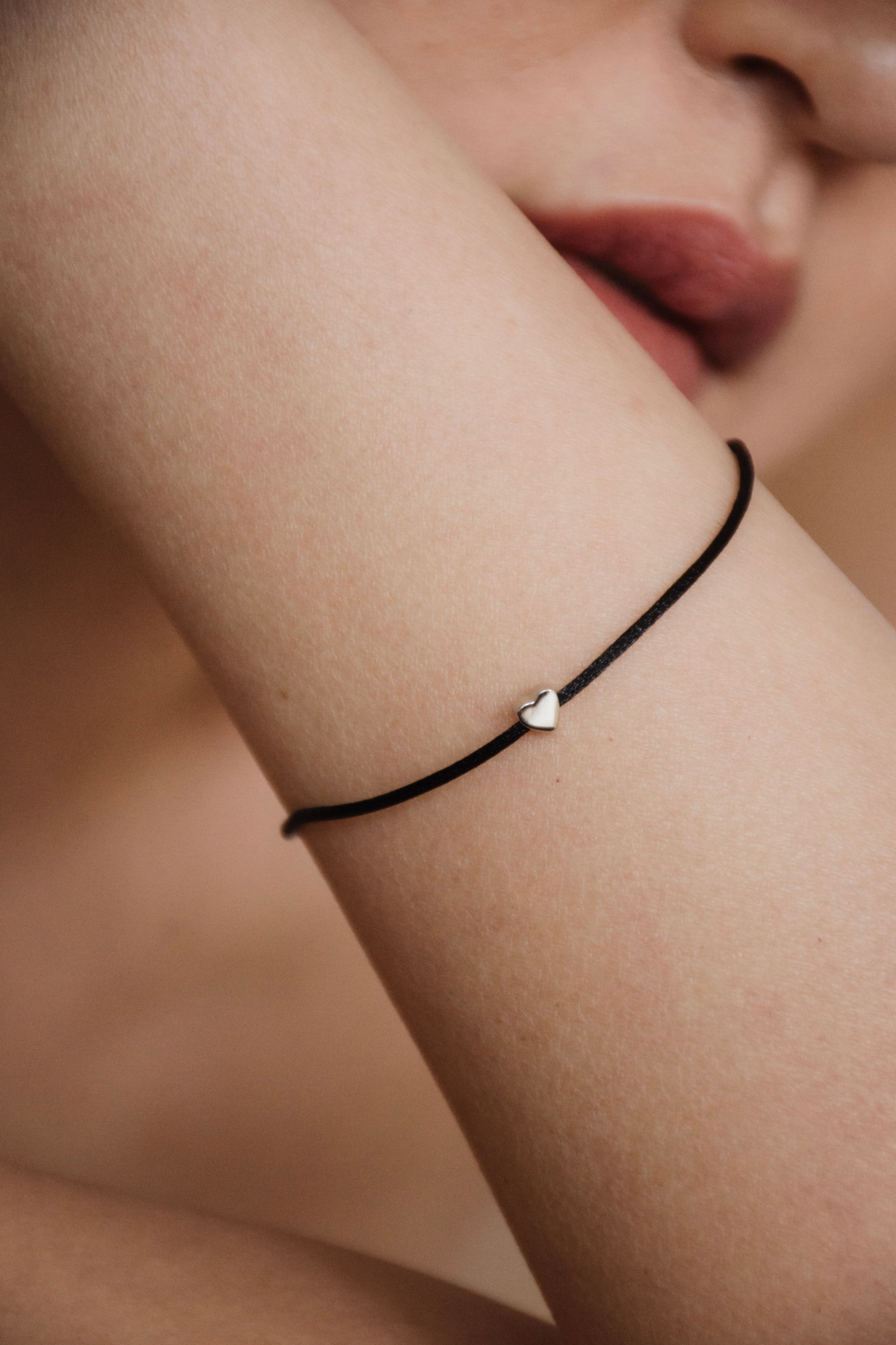 Nina Kastens Heart Bracelet Black WG Super Sparpreis
