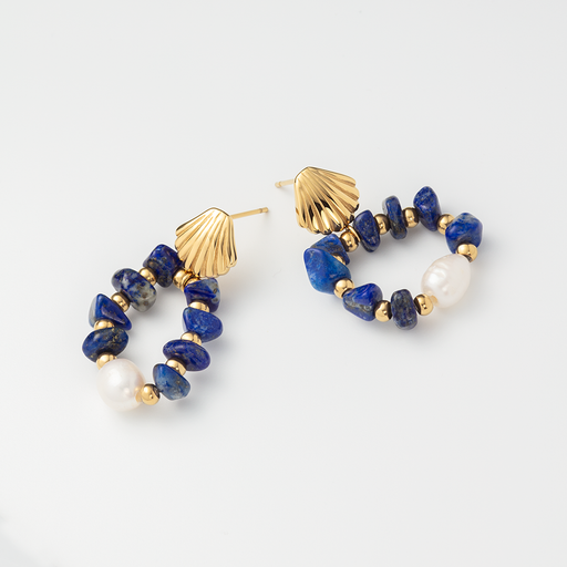 Paul Hewitt Scallop Stone Ohrring Gold Letzter Tag
