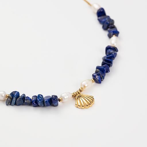 Paul Hewitt Scallop Stone Halskette Gold Bis zu 50% Rabatt