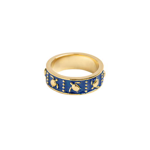 Paul Hewitt Turtle Enamel Ring Gold Nur für heute