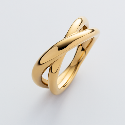 Paul Hewitt Waves Twisted Ring Gold Nur noch ein Tag übrig