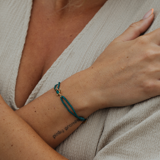 Paul Hewitt Turtle Armband Aquamarine Gold Clearance-Verkauf