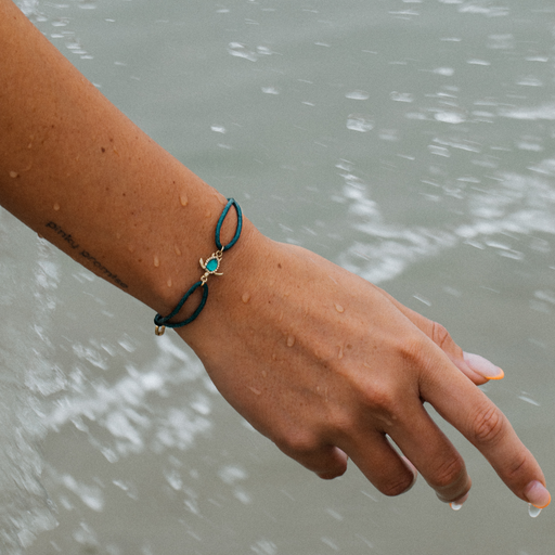 Paul Hewitt Turtle Armband Aquamarine Gold Clearance-Verkauf
