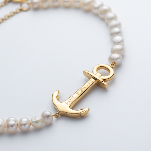 Paul Hewitt The Anchor Beads Armkette Gold Pearl Meist gekauft