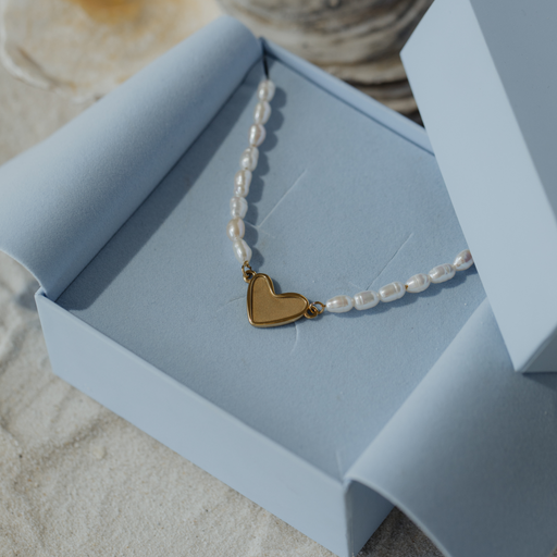 Paul Hewitt Engravable Heart Pearl Armkette Gold Blitzverkäufe