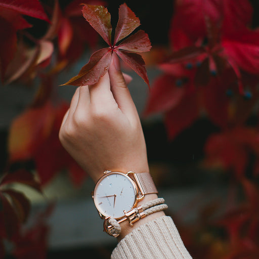 Paul Hewitt Ankerarmband Phrep Roségold Leder Hazelnut Neueste Mode