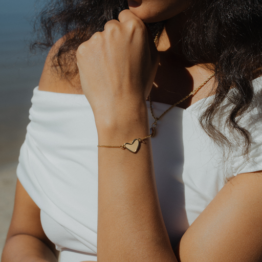 Paul Hewitt Engravable Heart Armkette Gold Online Outlet