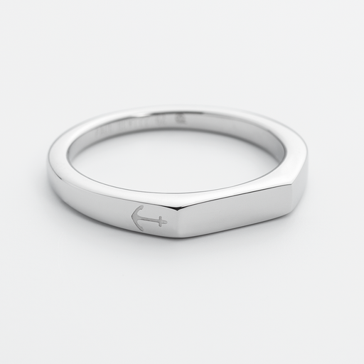 Paul Hewitt Men's Slim Signet Ring Silber Tiefpreis