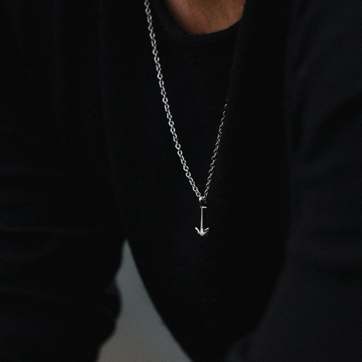 Paul Hewitt Men's Anchor Halskette Silber Kostenlose Rückgabe