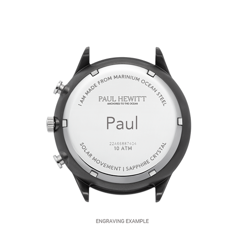 Paul Hewitt Chrono Uhr Gun Metal Schwarz Neueste Stile