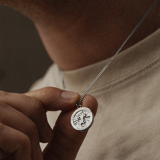 Paul Hewitt Men's St. Christopher Halskette Silber Zeitbegrenzte Promotion