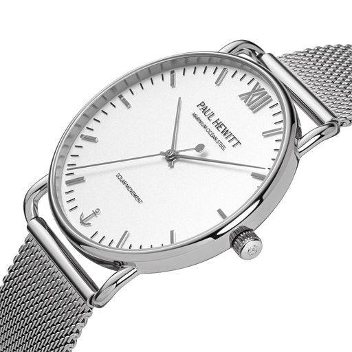 Paul Hewitt Sailor 39 mm Uhr Silber Weiß Nur für heute
