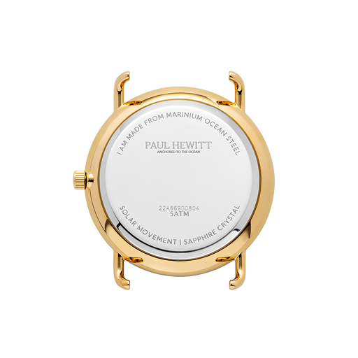 Paul Hewitt Sailor 39 mm Uhr Gold Blau Sonderangebot der Fabrik