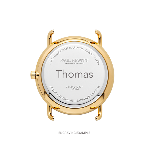 Paul Hewitt Sailor 39 mm Uhr Gold Weiß 50% Rabatt mit kostenlosem Versand