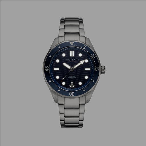 Paul Hewitt Ocean Diver Uhr Silber Blau Begrenzt auf 3 Tage