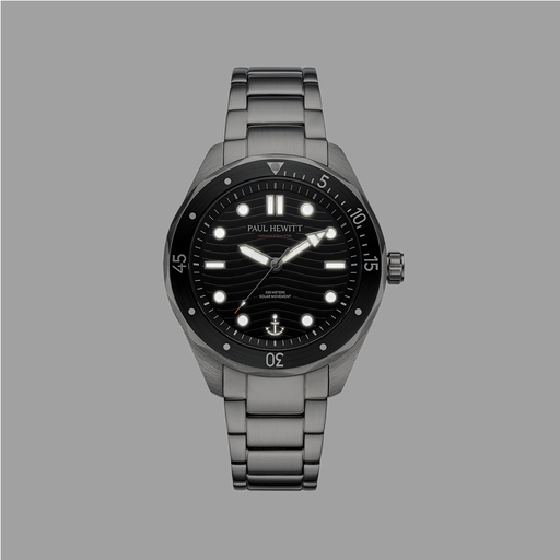 Paul Hewitt Ocean Diver Uhr Silber Schwarz Im Verkauf