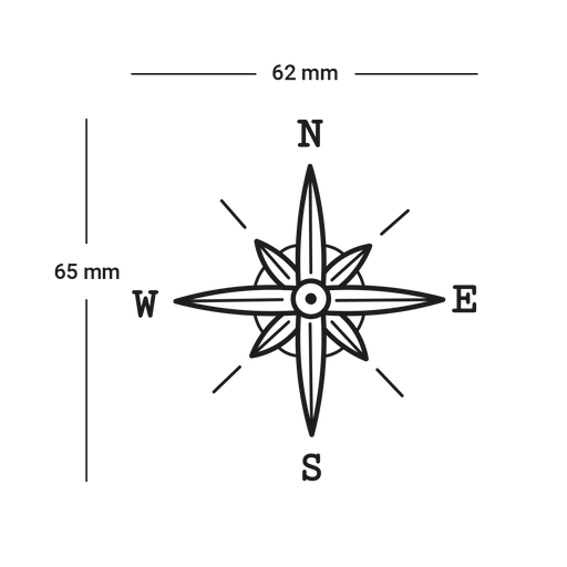 Paul Hewitt Men's Compass 1 Tattoo 50% Rabatt für begrenzte Zeit