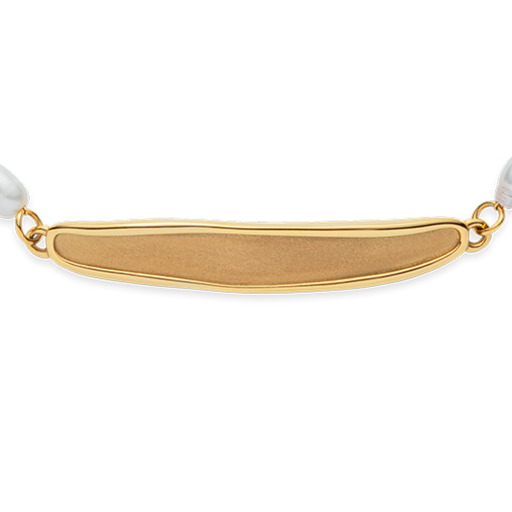Paul Hewitt Engravable Plate Pearl Armkette Gold Angebote